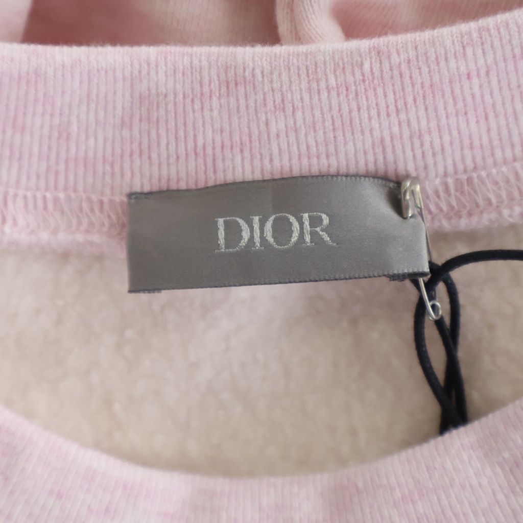 Dior Erl Sweatshirt Logo Embroidery Crew Neck Pink — view 7