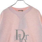 Dior Erl Sweatshirt Logo Embroidery Crew Neck Pink — view 3