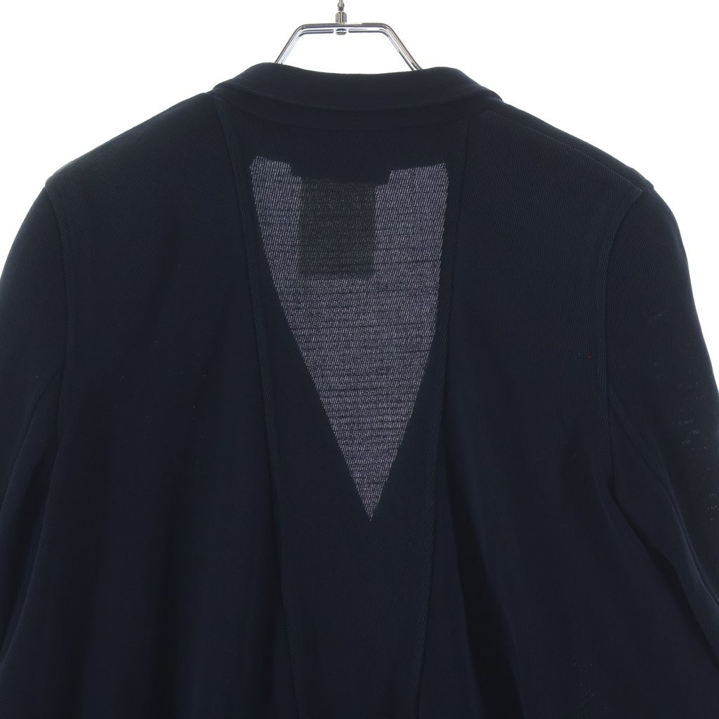 Chanel Boutique Vintage Wool Jacket CC Logo Button Navy — view 4