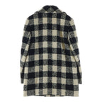 Chanel Tweed Block Check Double Coat White Black — view 2