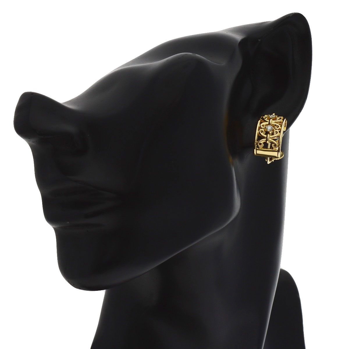 Celine Diamond Earrings 18K Yellow Gold — view 4