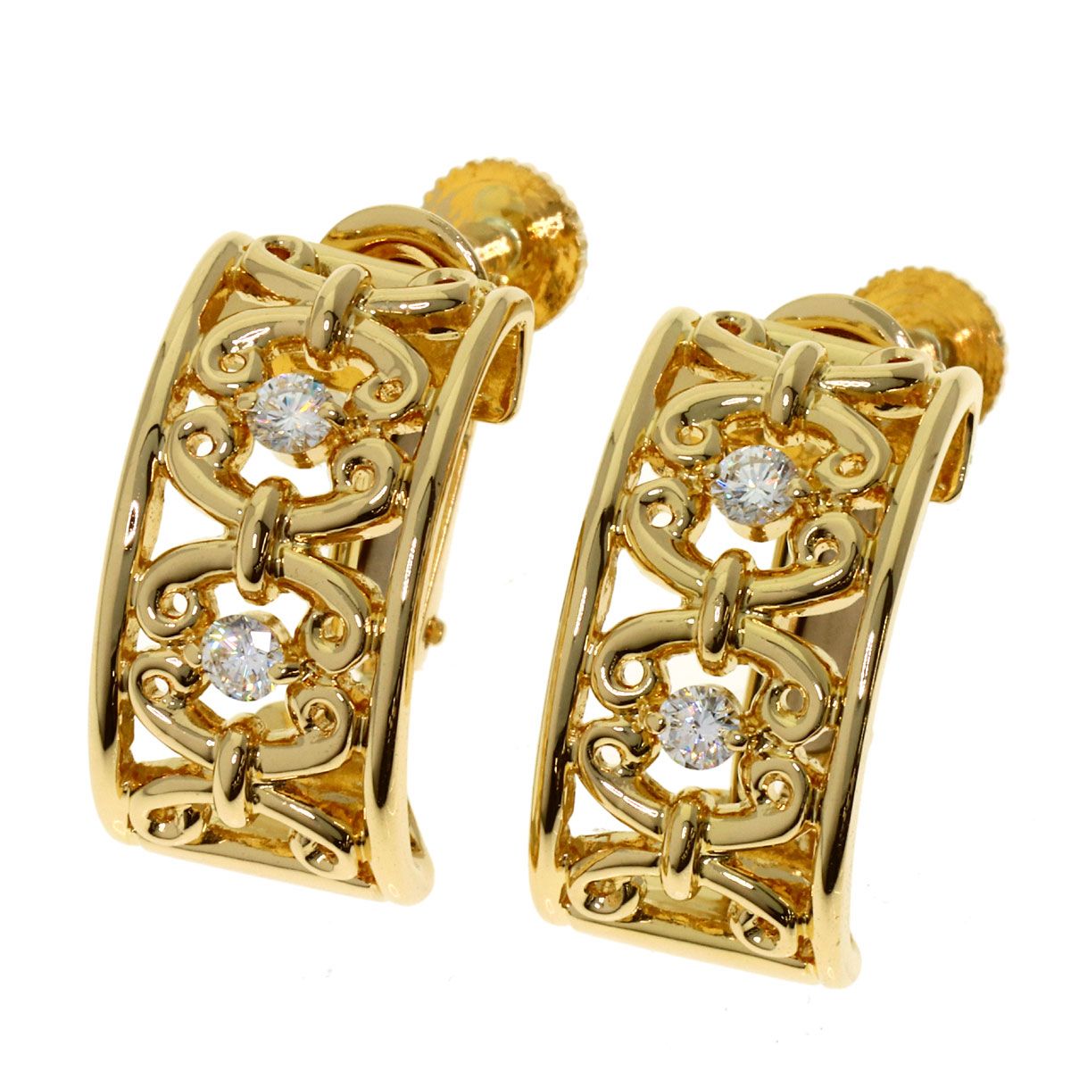 Celine Diamond Earrings 18K Yellow Gold
