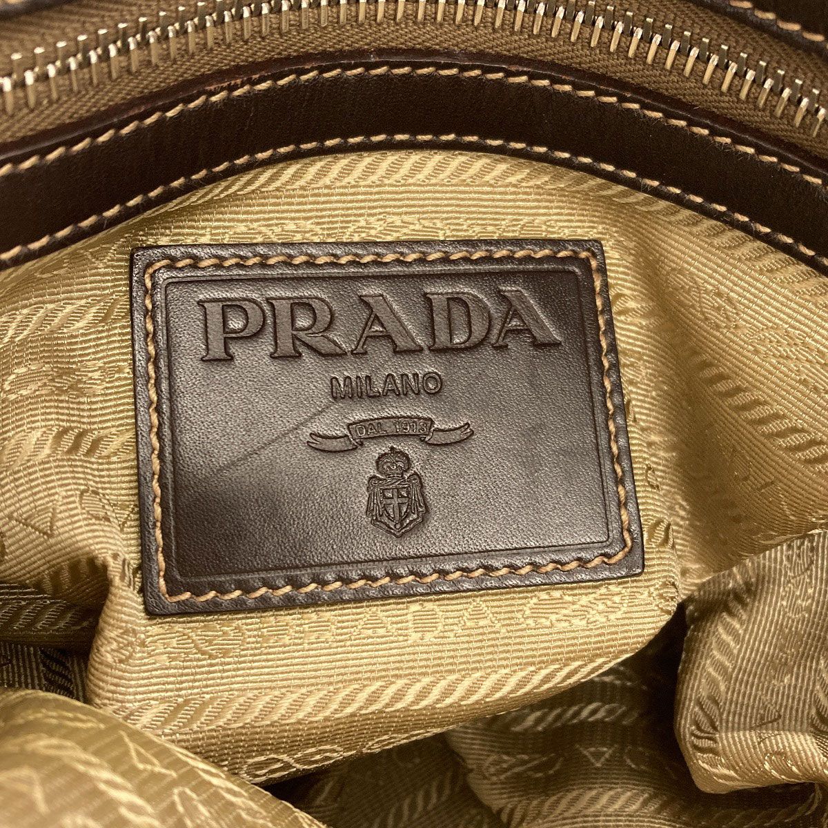 Prada Logo Handbag Canvas — view 6