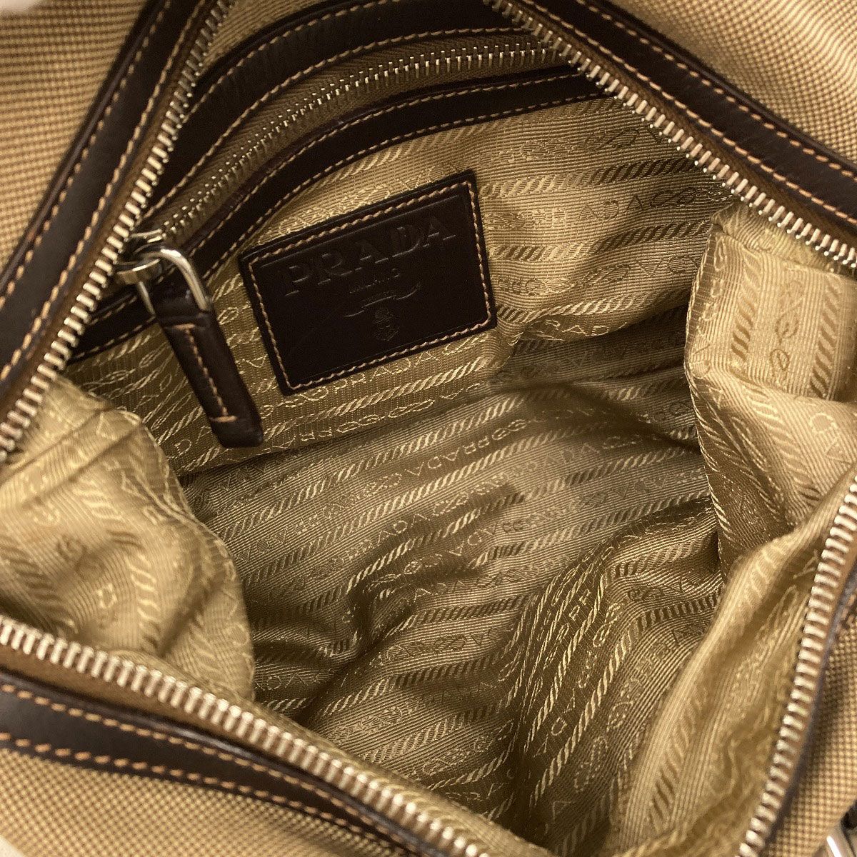 Prada Logo Handbag Canvas — view 5