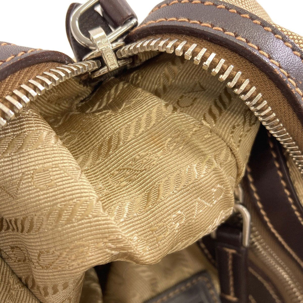 Prada Logo Handbag Canvas — view 8