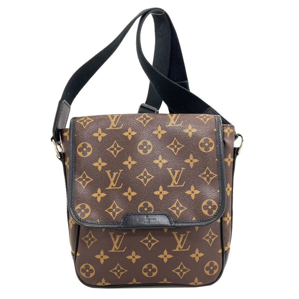 Louis Vuitton Bus PM Monogram Macassar Shoulder Bag Canvas