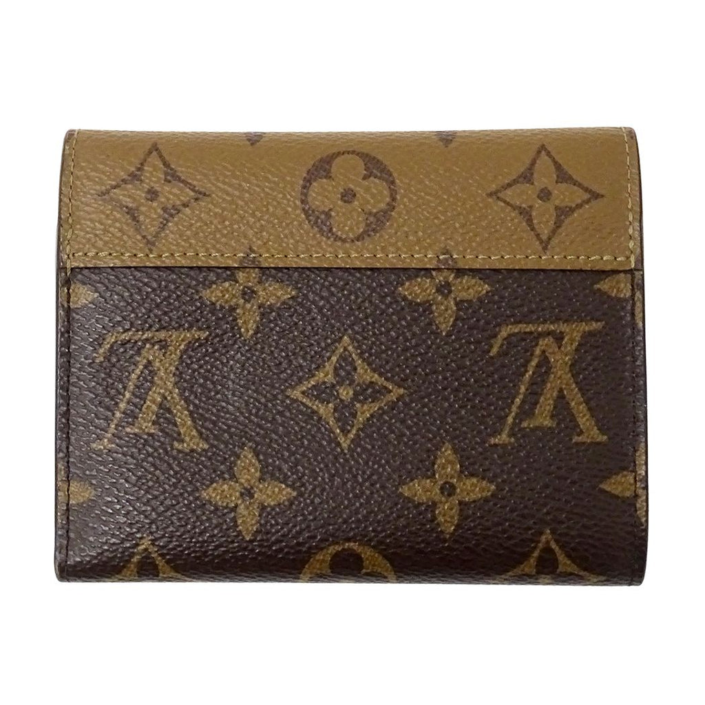 Louis Vuitton Wallet Monogram Reverse Trifold Portefeuille Victorine Brown Mini — view 2