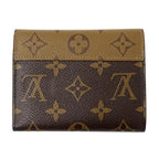 Louis Vuitton Wallet Monogram Reverse Trifold Portefeuille Victorine Brown Mini — view 2