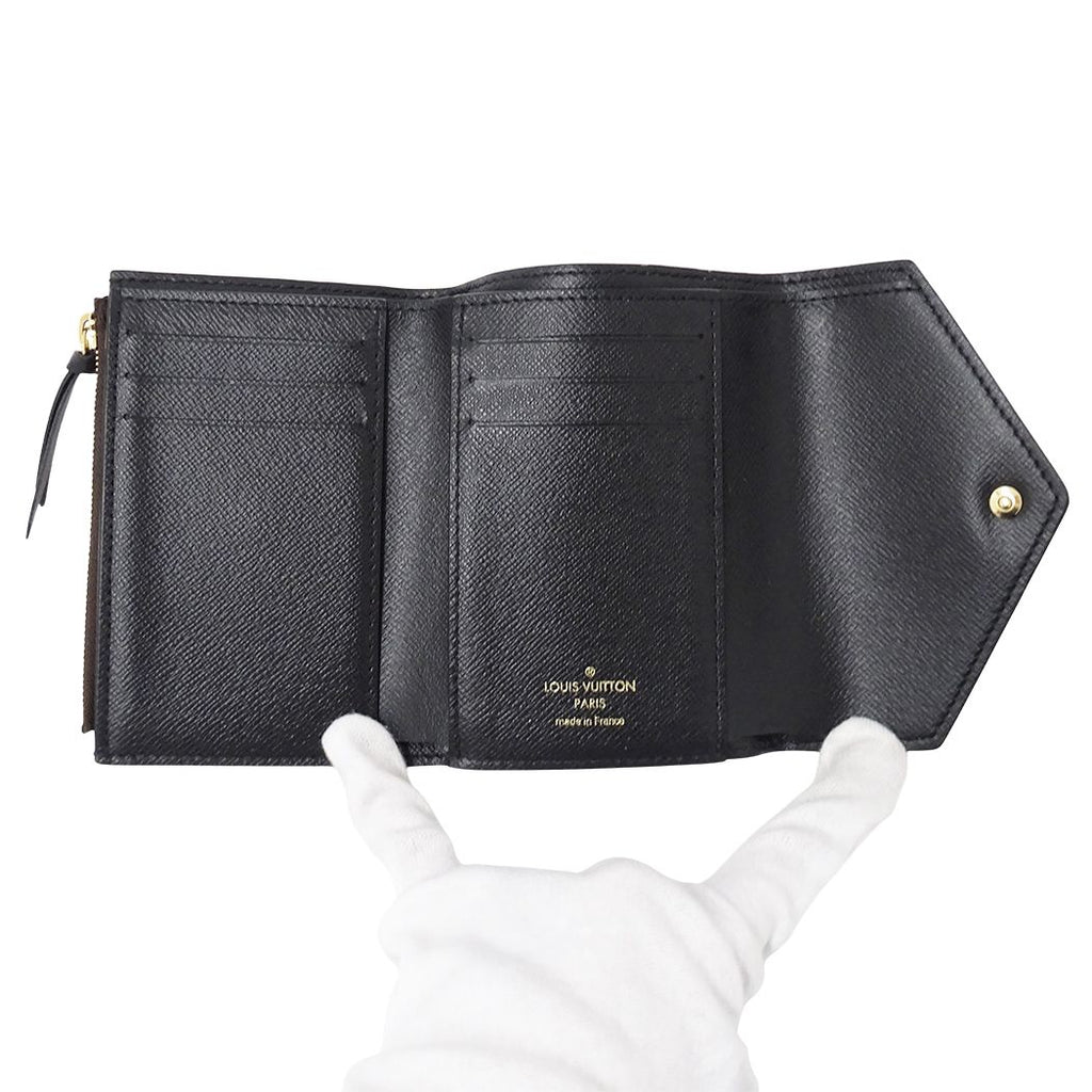 Louis Vuitton Wallet Monogram Reverse Trifold Portefeuille Victorine Brown Mini — view 4
