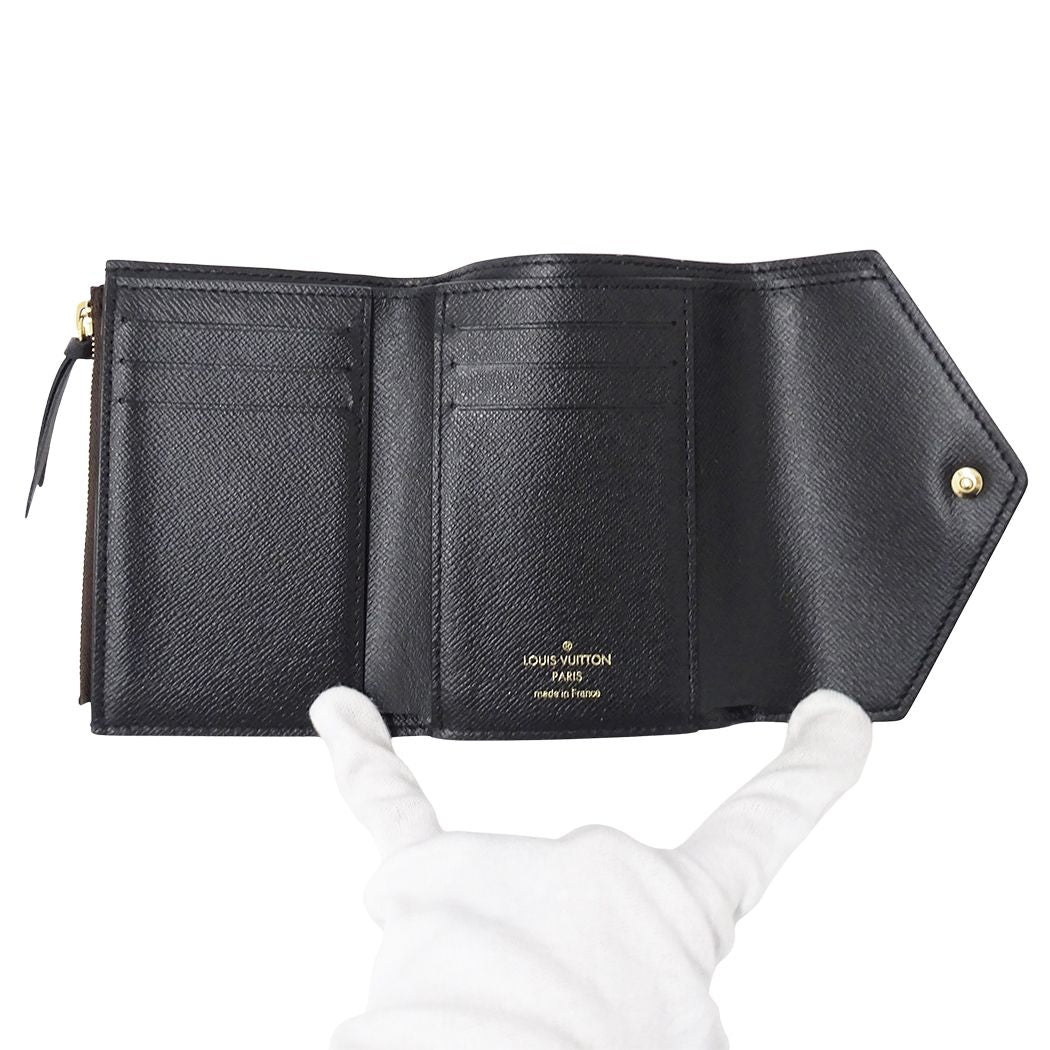 Louis Vuitton Wallet Monogram Reverse Trifold Portefeuille Victorine Brown Mini — view 4