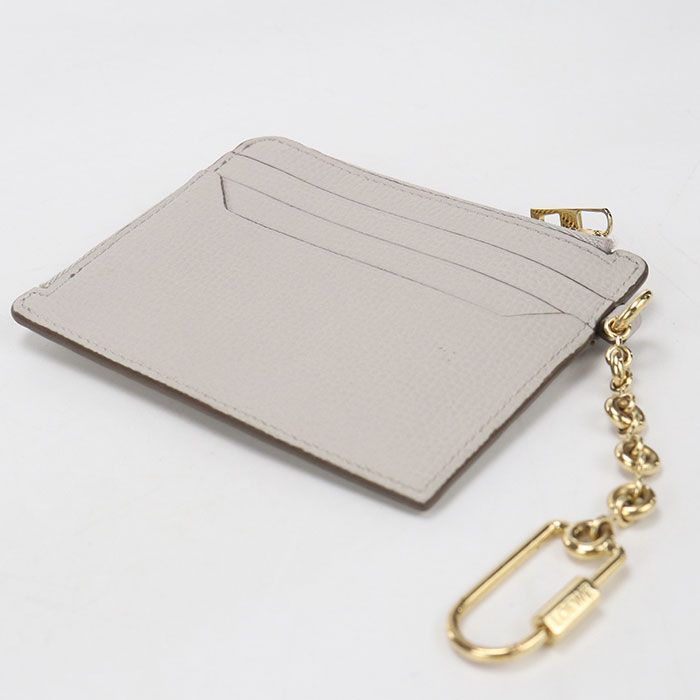 Loewe Square Coin Card Holder Anagram Purse Pebble Grain Calfskin — view 2