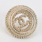 Chanel CC Logo Earrings Metal — view 4