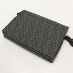 Fendi FF Canvas Clutch Bag — view 2