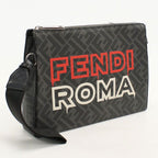 Fendi FF Canvas Clutch Bag