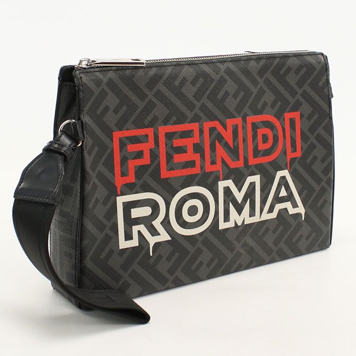 Fendi FF Canvas Clutch Bag