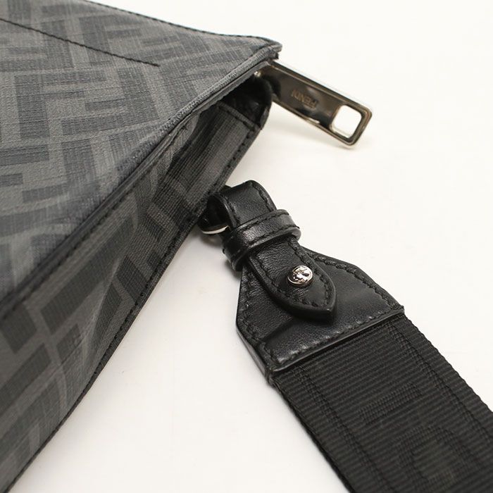Fendi FF Canvas Clutch Bag — view 6