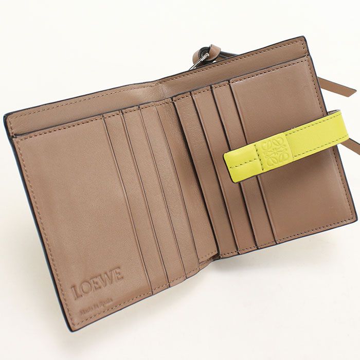 Loewe Compact Zip Wallet Anagram Bifold Soft Grain Calfskin — view 3