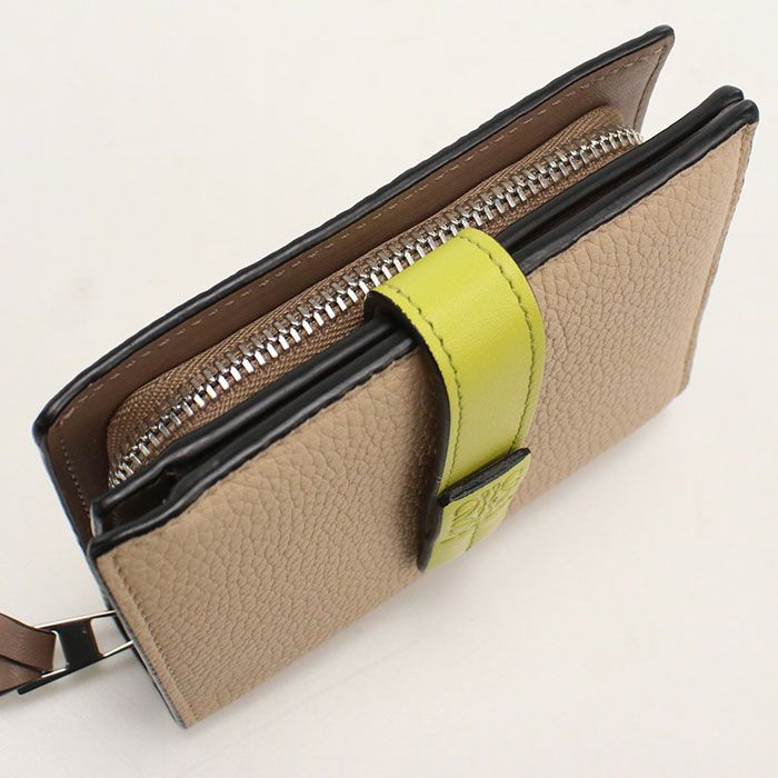Loewe Compact Zip Wallet Anagram Bifold Soft Grain Calfskin — view 7