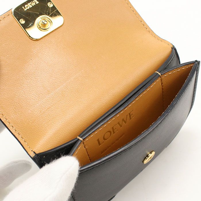 Loewe Coin Case Anagram Purse Calfskin — view 3