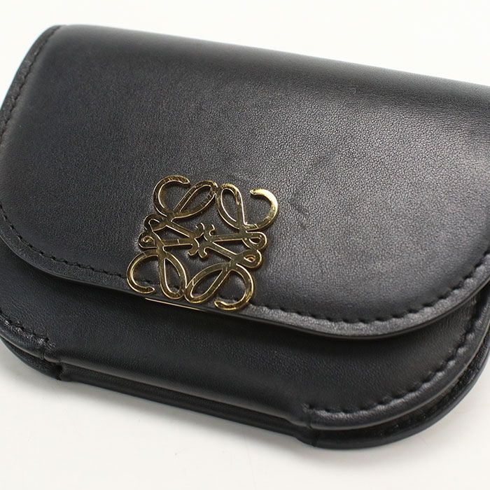 Loewe Coin Case Anagram Purse Calfskin — view 5