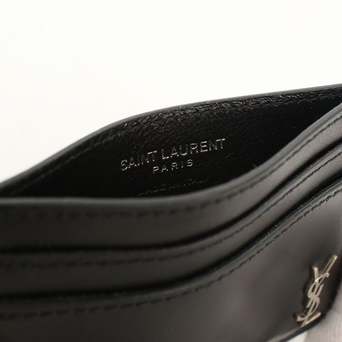 Saint Laurent Tiny Cassandra Card Case Calfskin — view 3