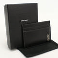 Saint Laurent Tiny Cassandra Card Case Calfskin