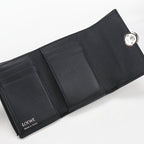 Loewe Vertical Wallet Small Pebble Trifold Mini Grain Calfskin — view 3