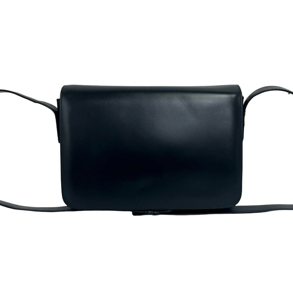 Gucci Vintage GG Logo Leather Mini Shoulder Bag Pochette Navy — view 3