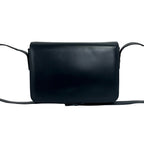 Gucci Vintage GG Logo Leather Mini Shoulder Bag Pochette Navy — view 3