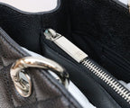 Chanel Black Caviar Silver Grand Shopping Tote Bag GST — view 8