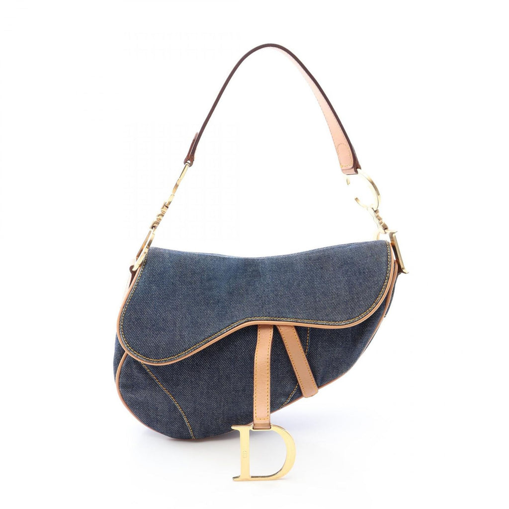 Dior Saddle Bag Indigo Natural Denim Leather