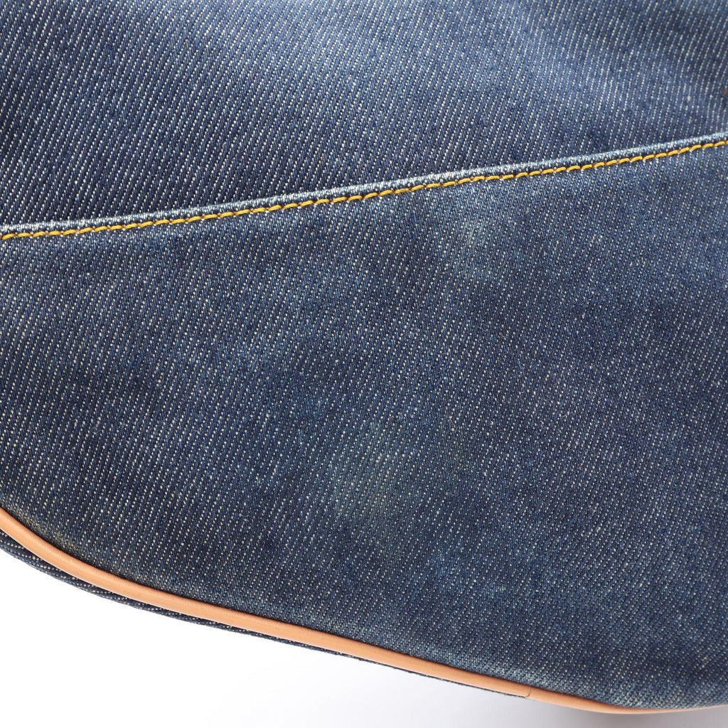 Dior Saddle Bag Indigo Natural Denim Leather — view 8