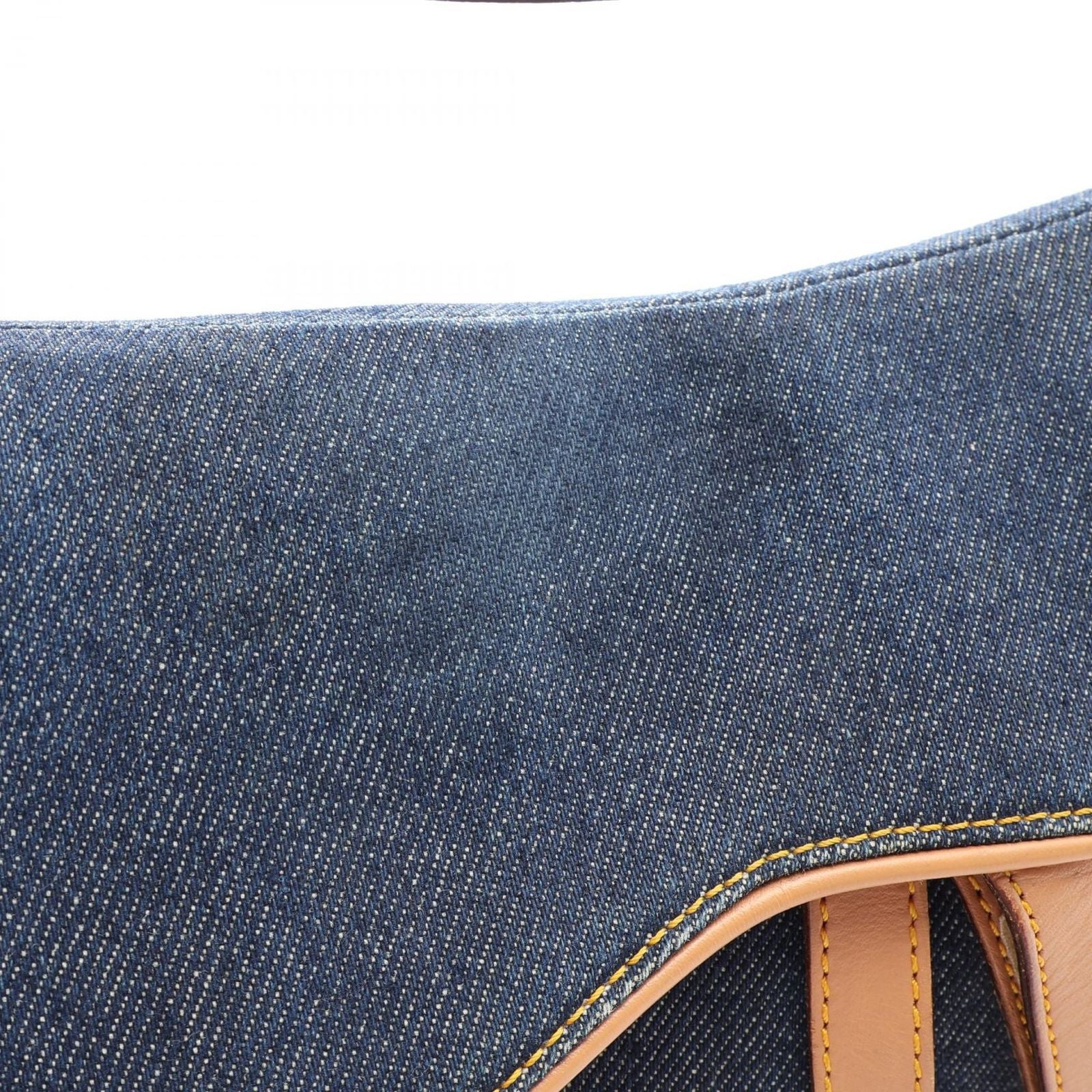 Dior Saddle Bag Indigo Natural Denim Leather — view 7