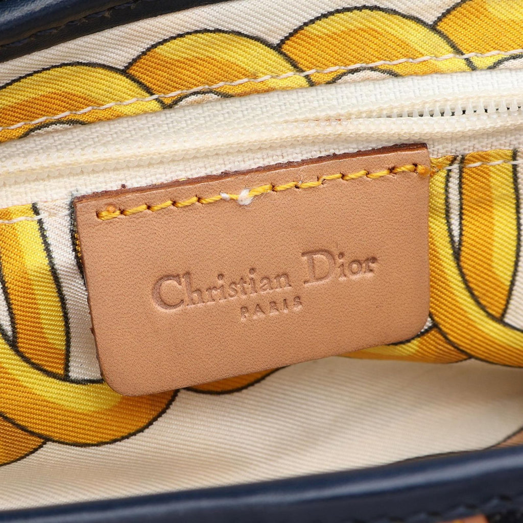 Dior Saddle Bag Indigo Natural Denim Leather — view 4