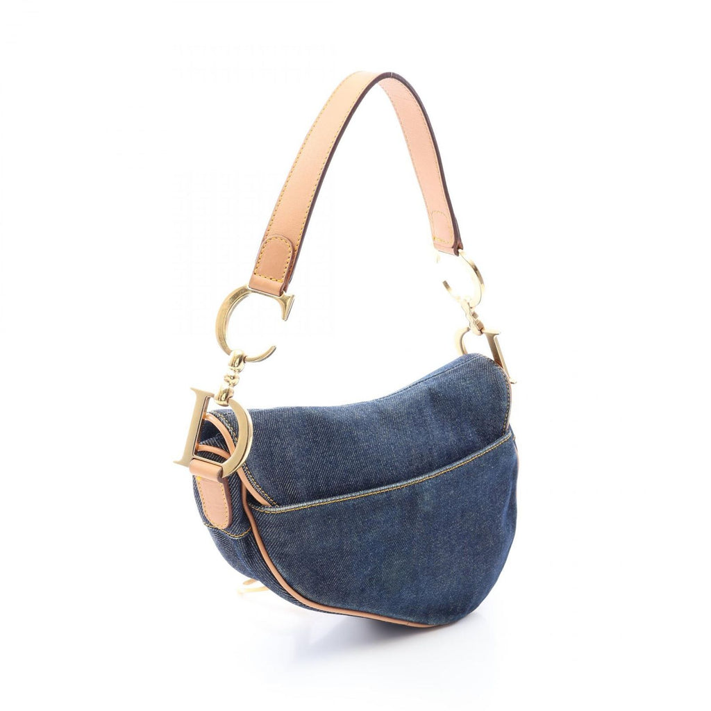 Dior Saddle Bag Indigo Natural Denim Leather — view 2