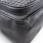Bottega Veneta Business Intrecciato Black Leather Briefcase — view 6