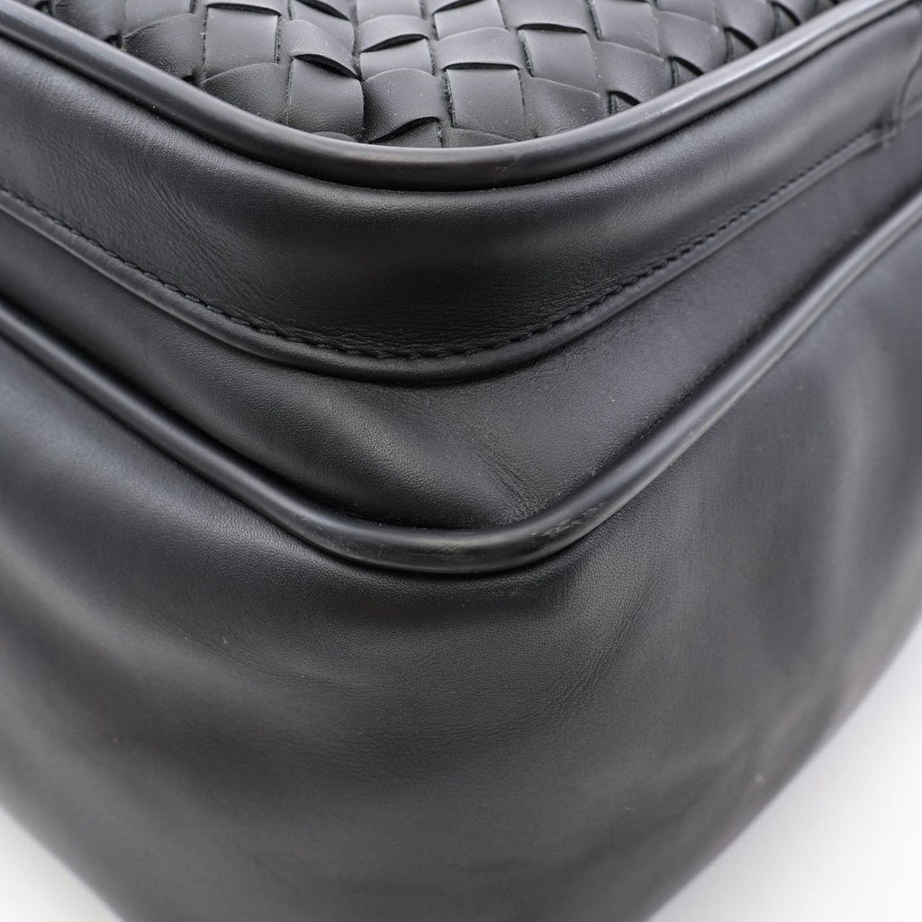 Bottega Veneta Business Intrecciato Black Leather Briefcase — view 7
