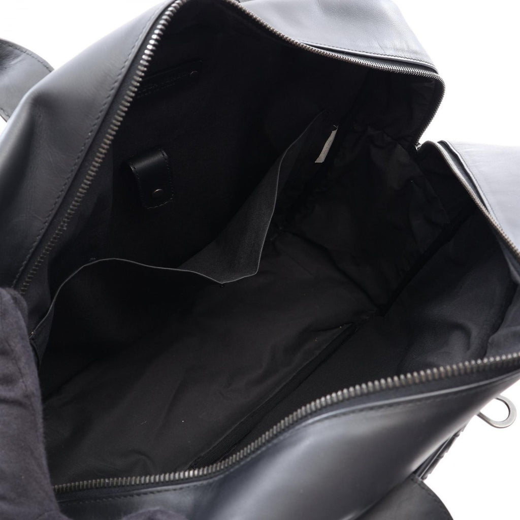 Bottega Veneta Business Intrecciato Black Leather Briefcase — view 3