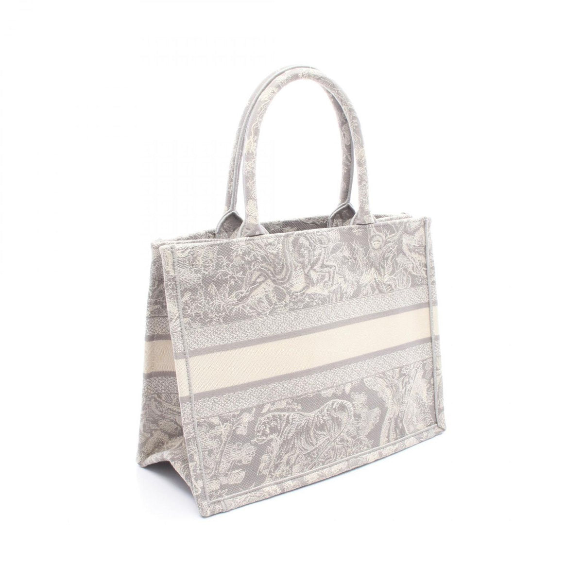 Dior Tote Bag Book Gray Canvas — view 2