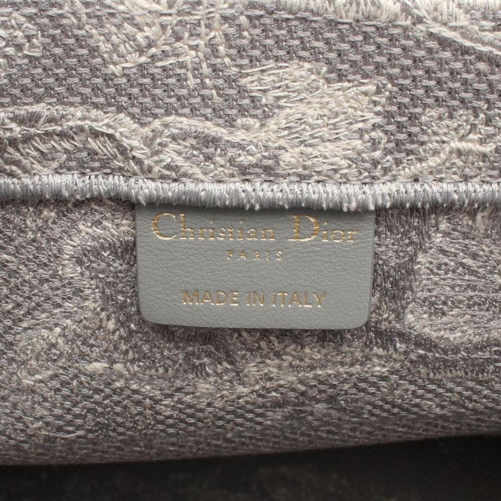 Dior Tote Bag Book Gray Canvas — view 4