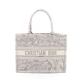Dior Tote Bag Book Gray Canvas