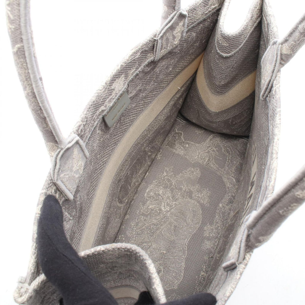 Dior Tote Bag Book Gray Canvas — view 3