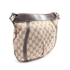 Gucci Shoulder Bag Abbey GG Canvas Beige Dark Brown — view 2
