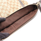 Gucci Shoulder Bag Abbey GG Canvas Beige Dark Brown — view 5