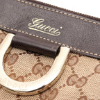 Gucci Shoulder Bag Abbey GG Canvas Beige Dark Brown — view 8
