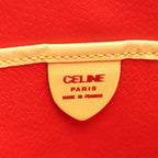 Celine Shoulder Bag Mantel Yellow Leather Vintage — view 4