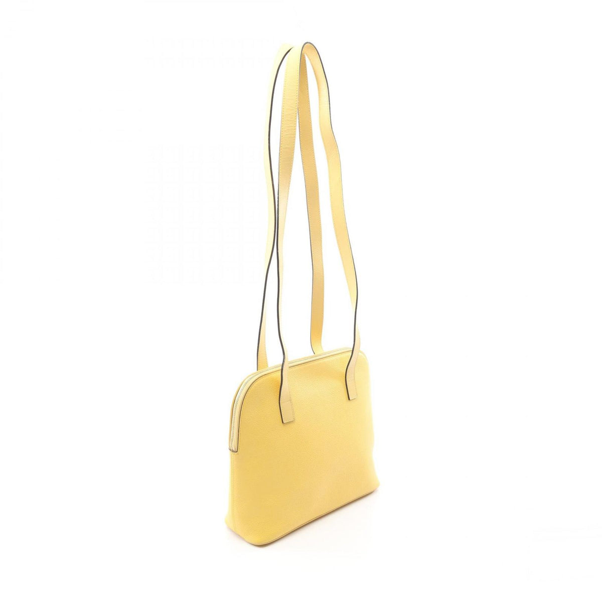 Celine Shoulder Bag Mantel Yellow Leather Vintage — view 2