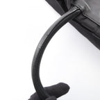 Prada Handbag Tessuto Fiocco Ribbon Black Nylon Leather Tote Bag — view 7