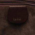 Gucci Handbag Bamboo 2-Way 001 Dark Brown Leather Braided Shoulder Bag — view 4
