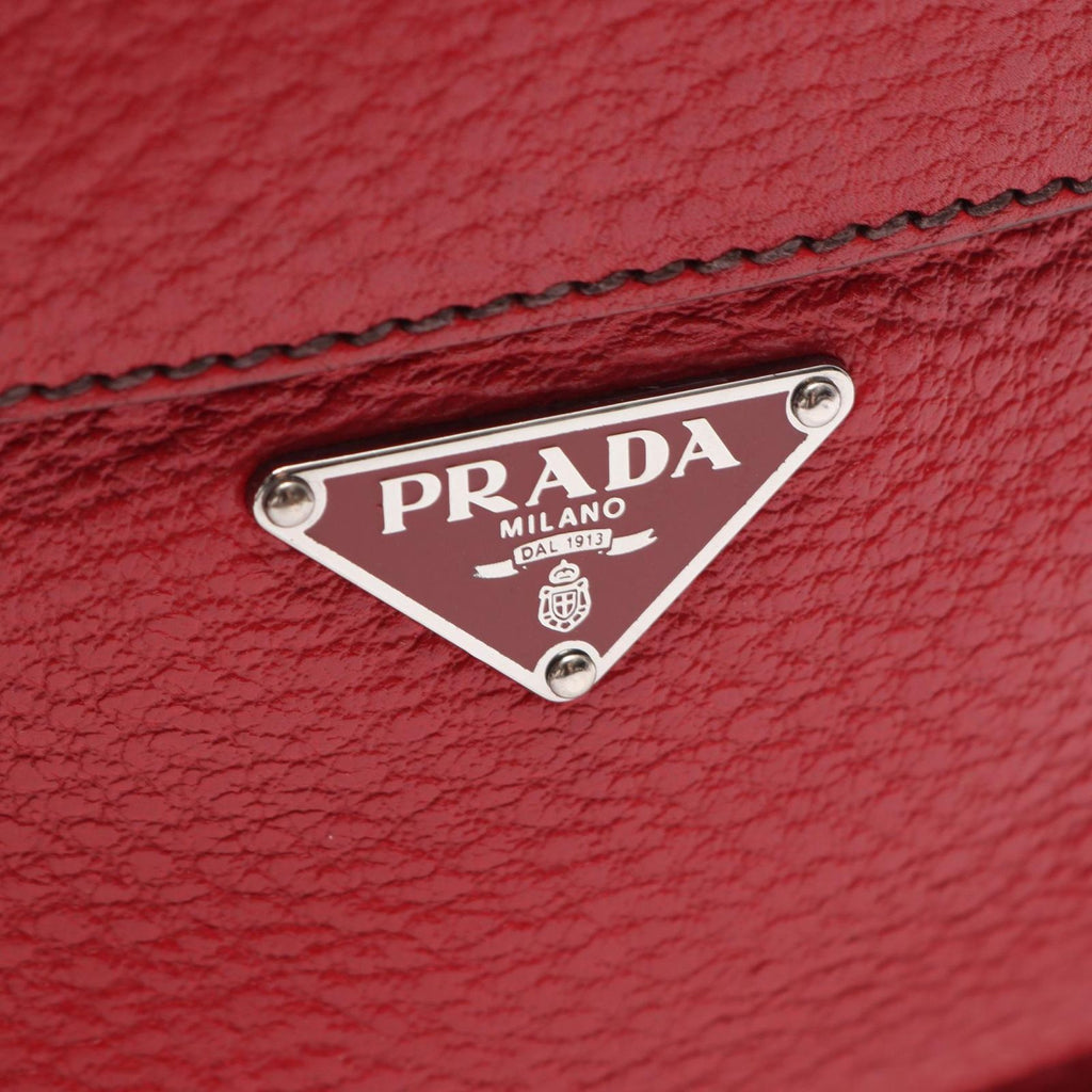 Prada Shoulder Bag Red Leather — view 5